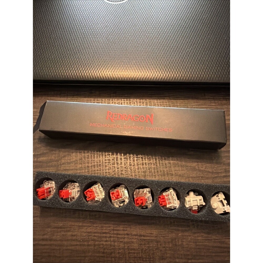 ReDragon Mechanical Gaming Switches (Set Of 8, Red).  Brand New in Original Box.